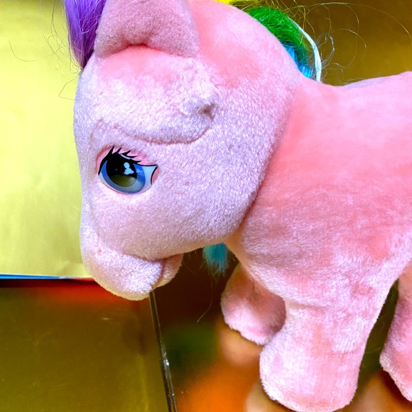MY LITTLE PONY G1 VTG 1984 ORIGINAL HASBRO SOFTIES PARASOL RAINBOW PONY PLUSH - Picture 11 of 15